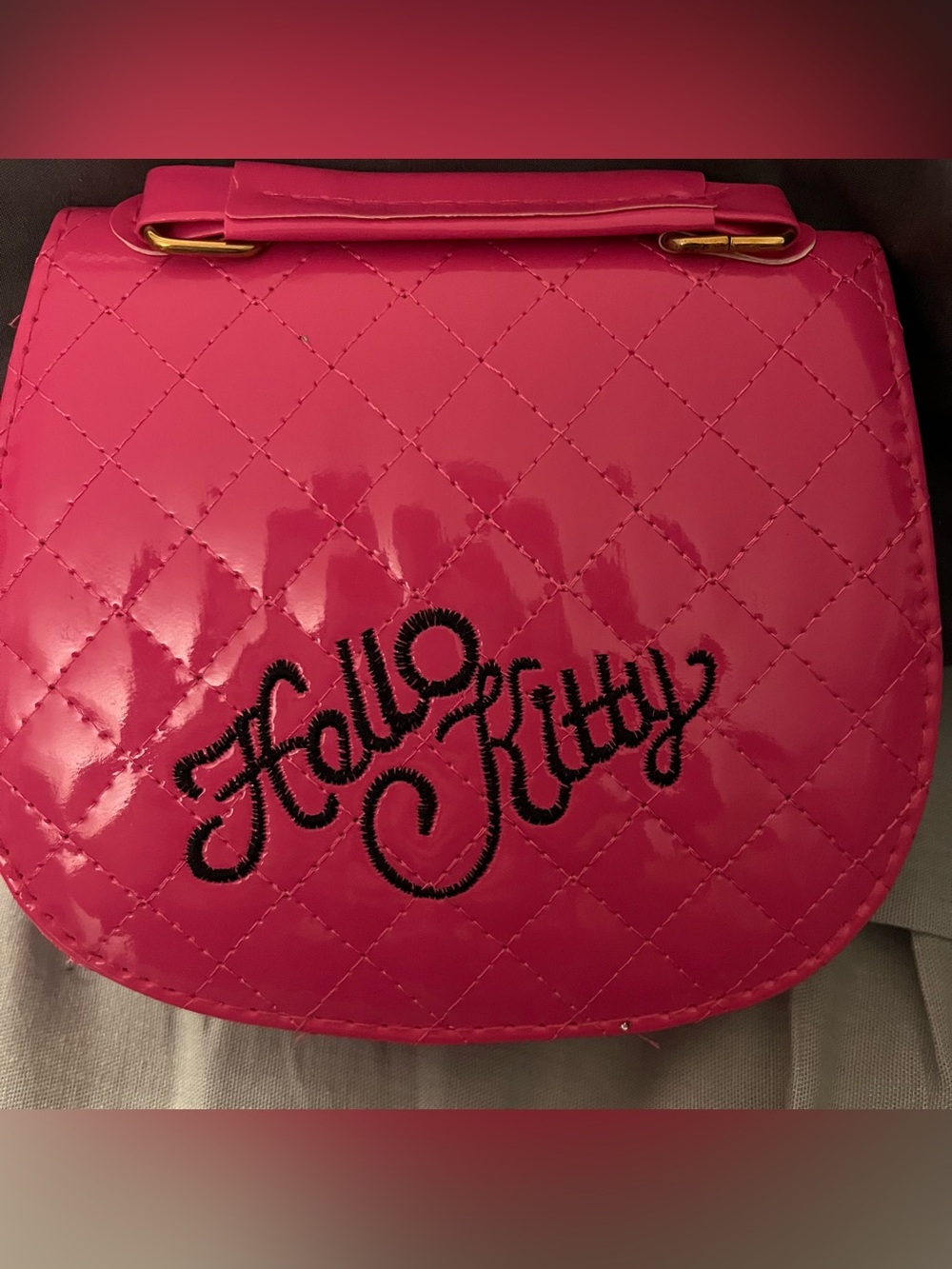 Hello Kitty Pink Kids Crossbody Shoulder Bag - Picture 3 of 3